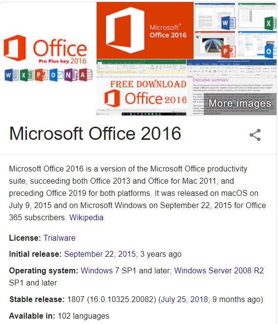 activation key for microsoft office mac 2016